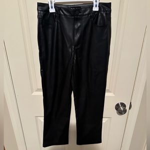 Straight Leg Leather Pants NWT